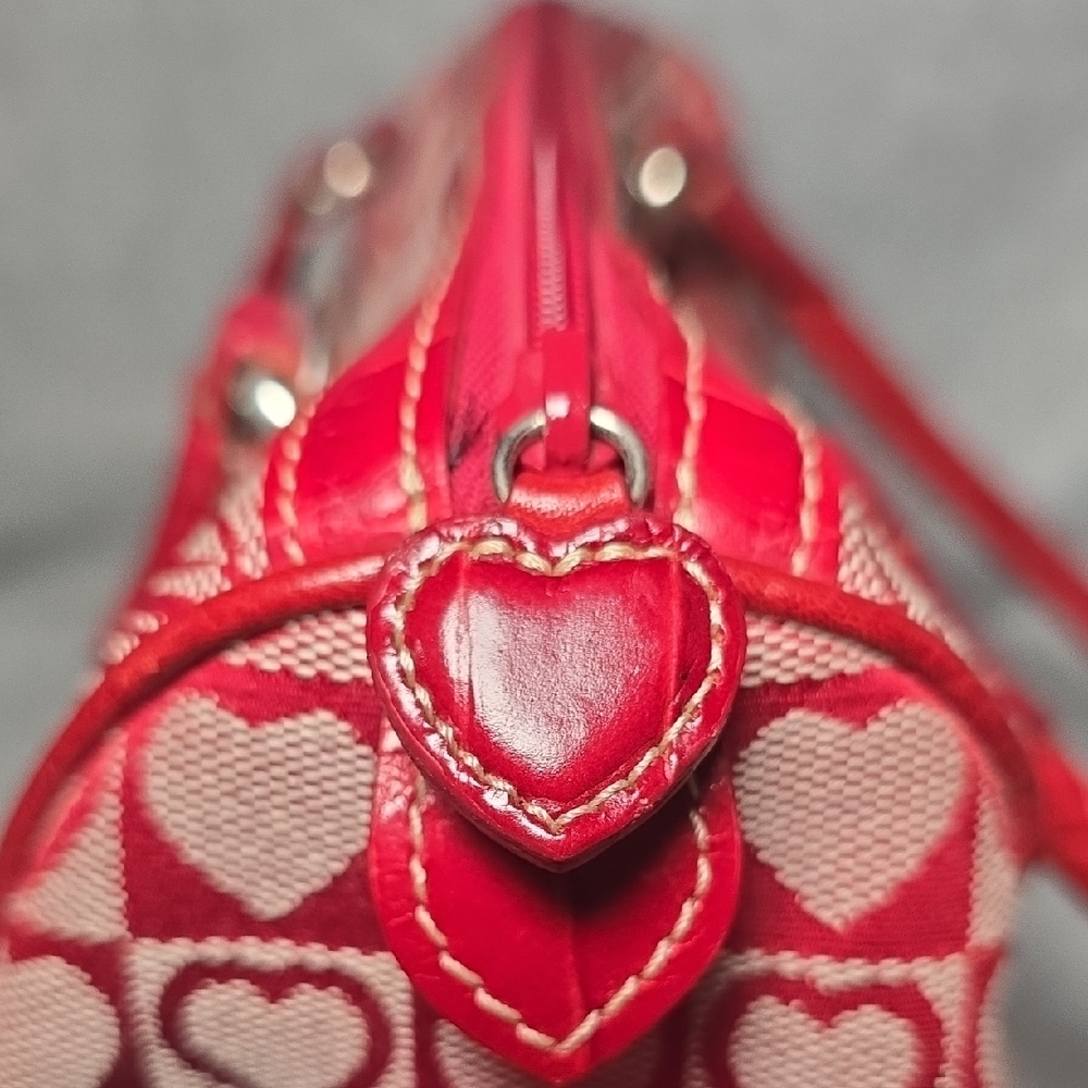 Brighton Red Heart Satchel - Picture 12 of 16